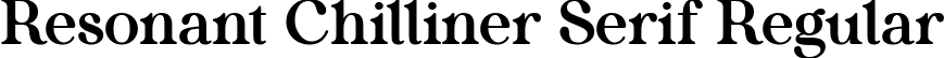 Resonant Chilliner Serif Regular font - resonant-chilliner-serif.otf
