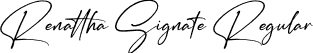 Renattha Signate Regular font - Renattha Signate.ttf