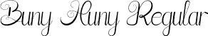 Buny Huny Regular font - Buny-Huny.otf