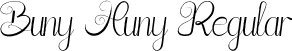 Buny Huny Regular font - Buny-Huny.ttf