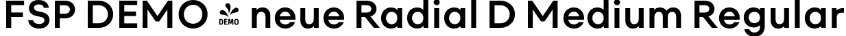FSP DEMO - neue Radial D Medium Regular font - Fontspring-DEMO-neueradial-d-medium.otf