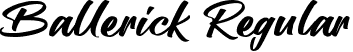 Ballerick Regular font - Ballerick.otf