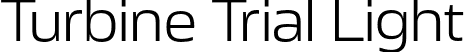 Turbine Trial Light font - TurbineTrial-Light.otf