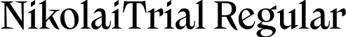 NikolaiTrial Regular font - NikolaiTrial-Regular.otf