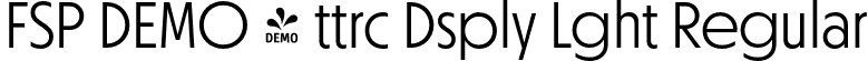 FSP DEMO - ttrc Dsply Lght Regular font - Fontspring-DEMO-ottercodisplay-light.otf