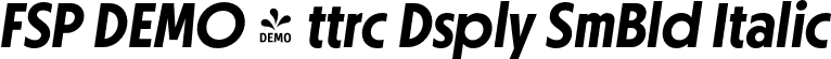 FSP DEMO - ttrc Dsply SmBld Italic font - Fontspring-DEMO-ottercodisplay-semibolditalic.otf