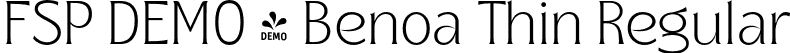 FSP DEMO - Benoa Thin Regular font - Fontspring-DEMO-benoa-thin.otf