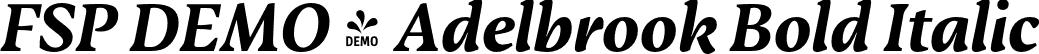 FSP DEMO - Adelbrook Bold Italic font - Fontspring-DEMO-adelbrook-bolditalic.otf