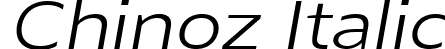 Chinoz Italic font - Chinoz-LightItalic.ttf