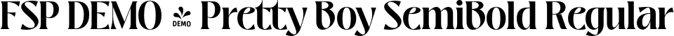 FSP DEMO - Pretty Boy SemiBold Regular font - Fontspring-DEMO-prettyboy-semibold.otf