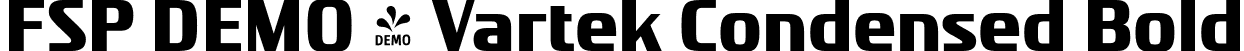FSP DEMO - Vartek Condensed Bold font - Fontspring-DEMO-vartek-condensedbold.otf