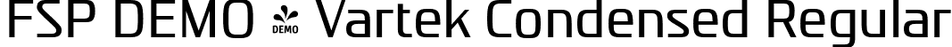 FSP DEMO - Vartek Condensed Regular font - Fontspring-DEMO-vartek-condensedregular.otf