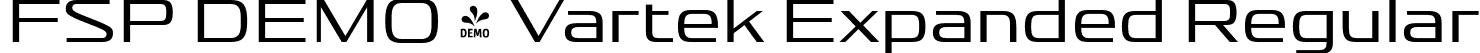 FSP DEMO - Vartek Expanded Regular font - Fontspring-DEMO-vartek-expandedregular.otf