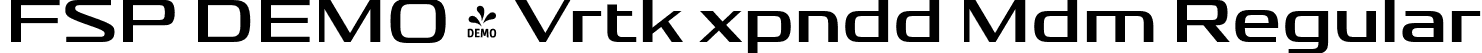 FSP DEMO - Vrtk xpndd Mdm Regular font - Fontspring-DEMO-vartek-expandedmedium.otf