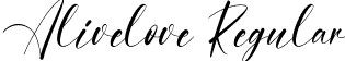 Alivelove Regular font - Alivelove.ttf