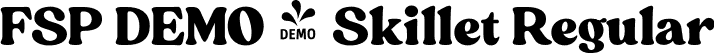 FSP DEMO - Skillet Regular font - DEMO-skillet-regular.otf