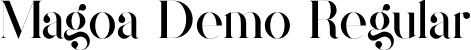 Magoa Demo Regular font - MagoaDemo.otf