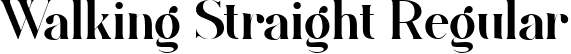 Walking Straight Regular font - Walking Straight serif.ttf