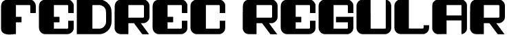 fedrec Regular font - fedrec.ttf