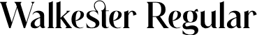 Walkester Regular font - Walkester.otf