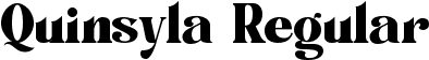 Quinsyla Regular font - quina-demo.ttf