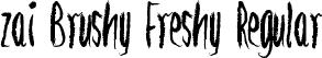 zai Brushy Freshy Regular font - zai_BrushyFreshy.ttf