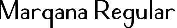 Marqana Regular font - Marqana.ttf