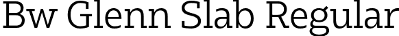 Bw Glenn Slab Regular font - BwGlennSlab-Regular.otf