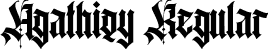 Agathiqy Regular font - Agathiqy.ttf