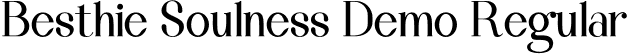 Besthie Soulness Demo Regular font - BesthieSoulness-DEMO.otf