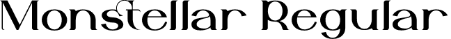 Monstellar Regular font - Monstellar-GOeey.otf