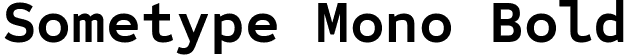 Sometype Mono Bold font - Dharma Type - Sometype Mono Bold.ttf