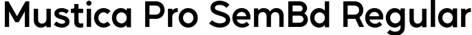 Mustica Pro SemBd Regular font - MusticaPro-SemiBold.otf