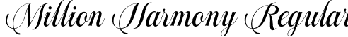 Million Harmony Regular font - Million Harmony.otf