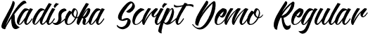 Kadisoka Script Demo Regular font - Kadisokascriptdemo-ALW9D.otf
