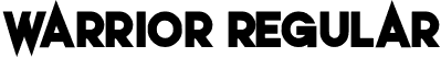 warrior Regular font - warrior.otf