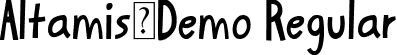 Altamis_Demo Regular font - Altamis.otf