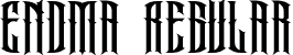 Endma Regular font - Endma DEMO.ttf