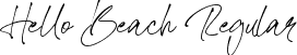 Hello Beach Regular font - HelloBeach-Eaerj.ttf