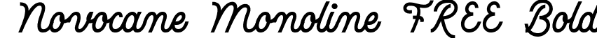 Novocane Monoline FREE Bold font - Novocane Mono Free.ttf