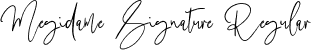 Megidame Signature Regular font - megidame-signature-demo.otf