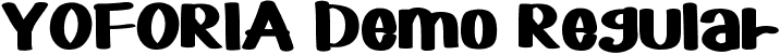 YOFORIA Demo Regular font - YOFORIADemoRegular.ttf