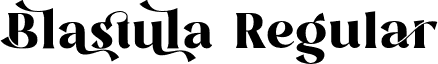 Blastula Regular font - Blastula.otf