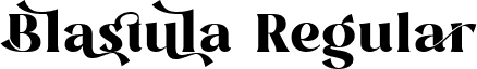 Blastula Regular font - Blastula.ttf