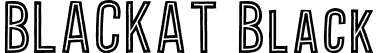 BLACKAT Black font - BLACKATFREBIES.ttf