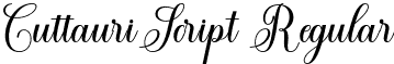 CuttauriScript Regular font - Cuttauri Script otf.otf