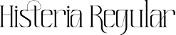 Histeria Regular font - Histeria.otf