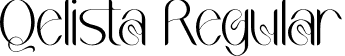 Qelista Regular font - Qelista.otf