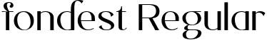 Fondest Regular font - FondestRegular-7BvdP.ttf