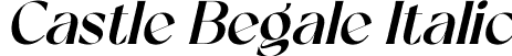 Castle Begale Italic font - Castle Begale Italic.otf